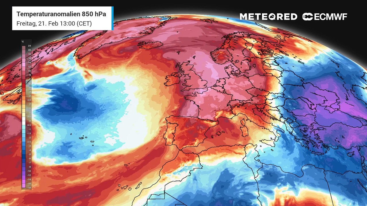 Warme Höhenluftmassen haben weite Teile Europas fest im Griff - der Winter hat keine Chance mehr!