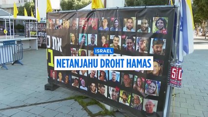 Krieg in Gaza: Netanjahu droht Hamas