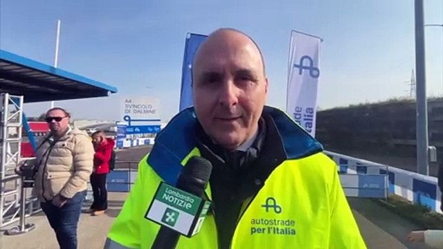 Inaugurato il nuovo svincolo del casello di Dalmine dell?A4