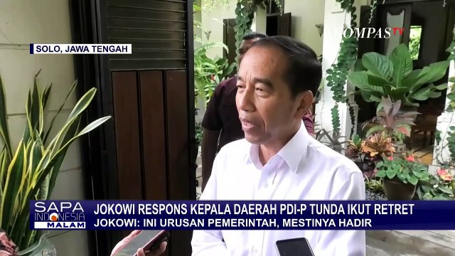Jokowi Respons Kepala Daerah PDIP Tunda Ikut Retret: Ini Urusan Pemerintah, Mestinya Hadir