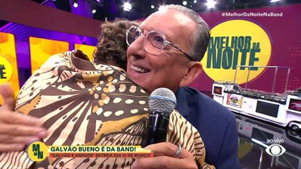 Galvão Bueno está de volta à Band e "invade" o Melhor da Noite | Melhor da Noite