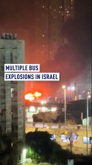 Multiple bus explosions in Israel