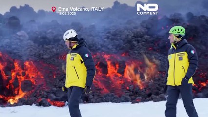 NO COMMENT: Los expertos advierten de los peligros de la erupción del Etna y el turismo