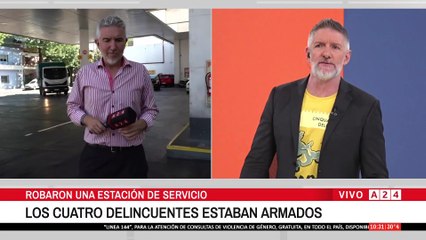 🚨 VIOLENTO ROBO EN UNA ESTACIÓN  DE SERVICIOS A 600 METROS DE LA SEDE DEL GOBIERNO PORTEÑO