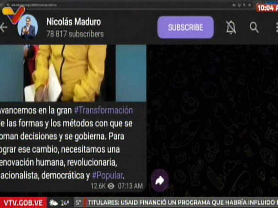 Jefe de Estado: Avancemos en la gran transformación de las formas y los métodos con que se gobierna