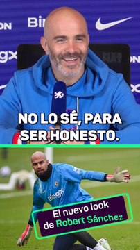Maresca, sobre Robert Sánchez: Le dije que si quería jugar, tenía que cortarse el pelo como yo