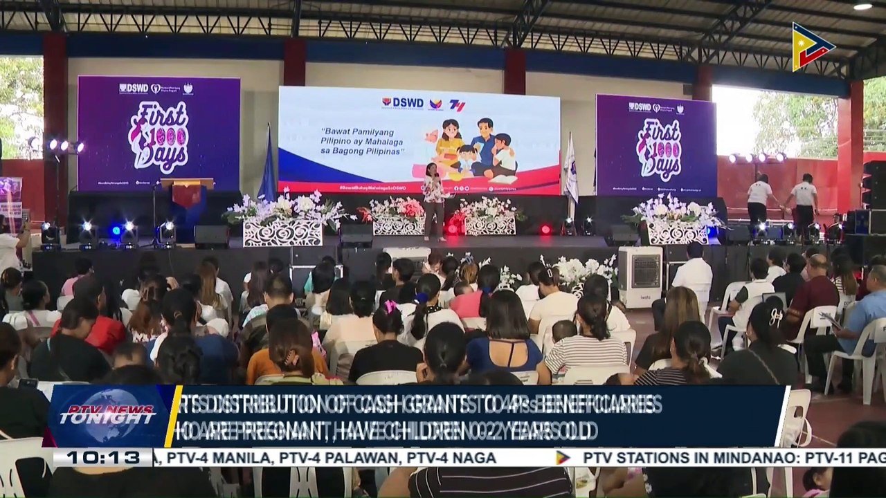 DSWD starts distribution of cash grants to 4Ps beneficiaries who are pregnant, have children 0-2 years old