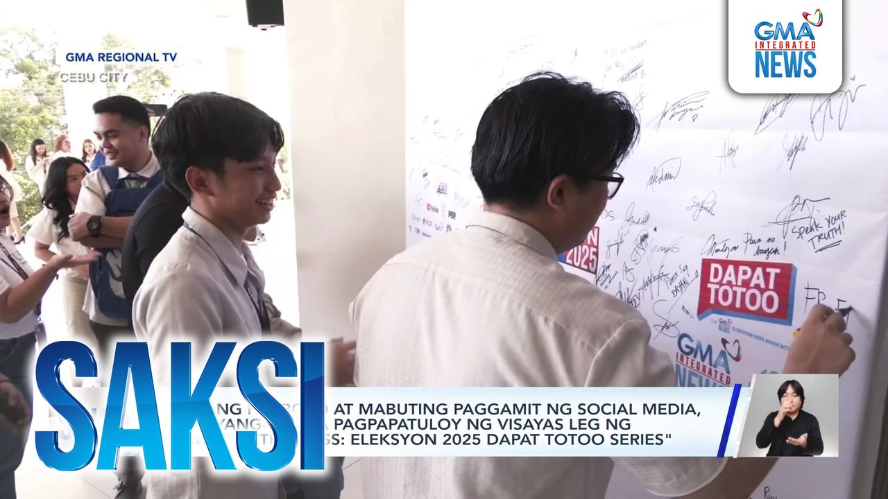 Tamang pagboto at mabuting paggamit ng social media, binigyang-diin sa pagpapatuloy ng Visayas leg ng "GMA Masterclass: ELEKSYON 2025 Dapat Totoo Series" | Saksi