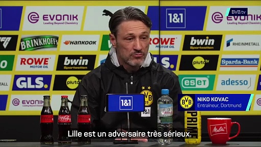 Dortmund - Kovac : "Lille, un adversaire très sérieux !"