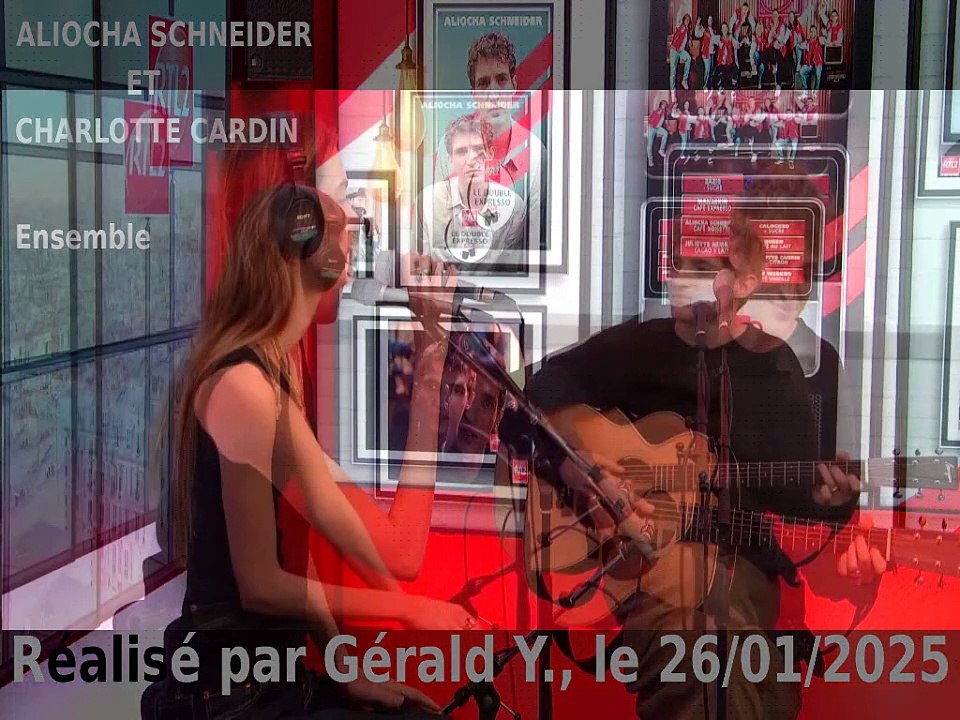 Aliocha Schneider & Charlotte Cardin_Ensemble (Clip Le Double Expresso RTL2 2024)karaoké