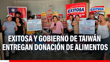 Chorrillos: Exitosa y Gobierno de Taiwán entregan gran donación de alimentos a olla común "Esperanza de Vida"