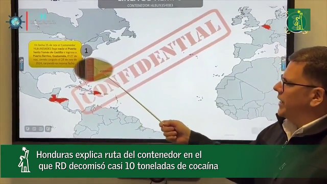 Honduras explica ruta del contenedor en el que RD decomisó casi 10 toneladas de cocaína