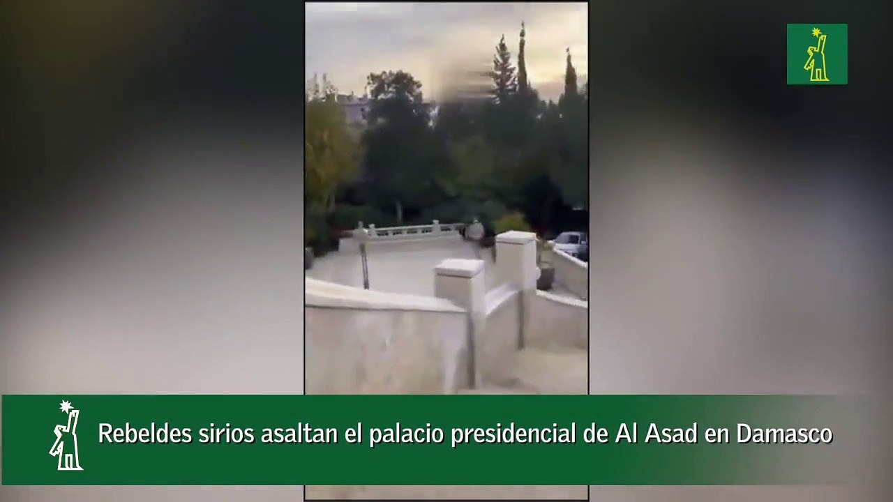Rebeldes sirios asaltan el palacio presidencial de Al Asad en Damasco