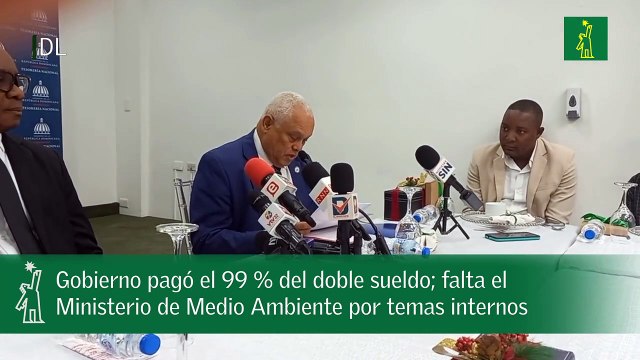 Gobierno pagó el 99 % del doble sueldo; falta el Ministerio de Medio Ambiente por temas internos.mp4