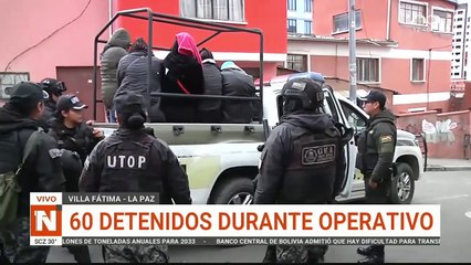 60 detenidos durante operativo de compadres