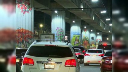 Vistosos murales adornan la línea 1 del Metro