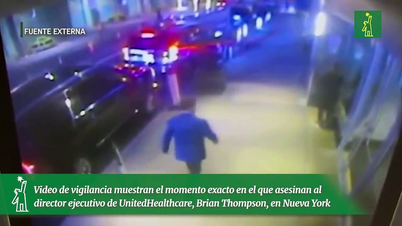 Video de vigilancia muestran el momento exacto en el que asesinan al director ejecutivo de UnitedHealthcare, Brian Thompson, en Nueva York