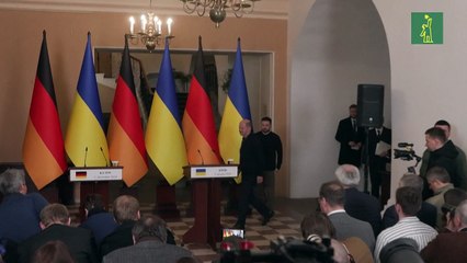 Zelenski pide a jefe del gobierno alemán más armas y apoyo para una paz “justa” c