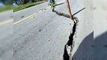 Obras Públicas evalúa grietas en carretera de Samaná