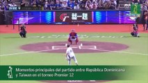 Momentos principales del partido entre República Dominicana y Taiwan en el torneo Premier 12_1