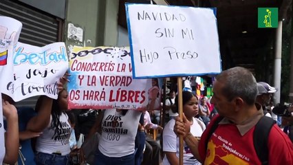 "¡Navidad sin mi hijo preso!": exigen libertad para detenidos en protestas en Venezuela