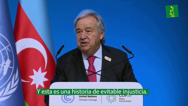 Guterres: Multimillonarios emiten más carbono en hora y media que una persona promedio en su vida