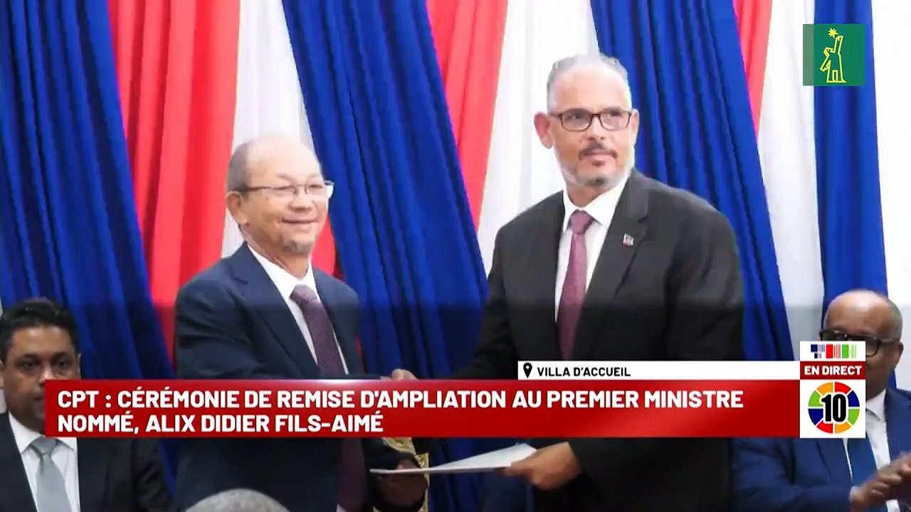 El nuevo primer ministro de Haití promete "seguridad" al asumir el cargo