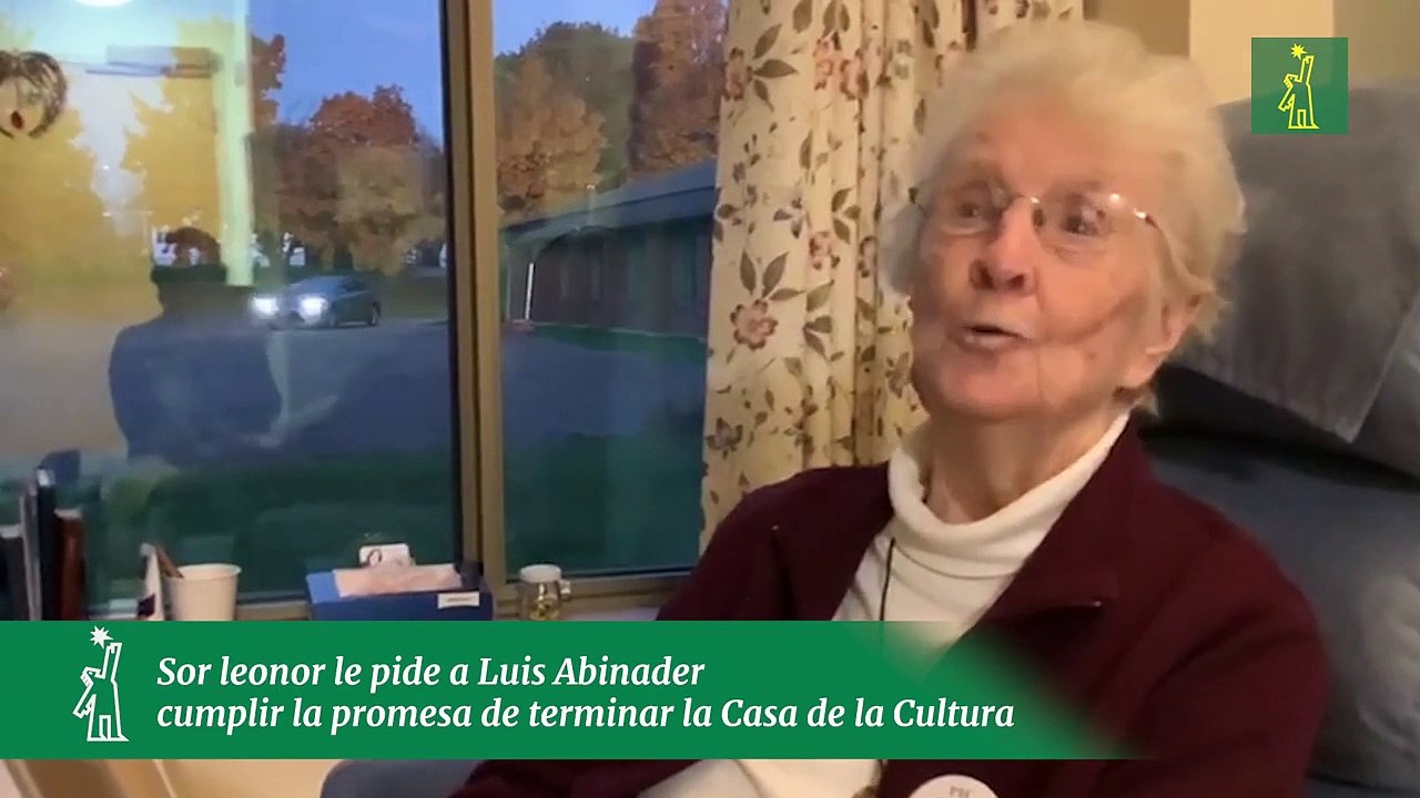Sor leonor le pide a Luis Abinader   cumplir la promesa de terminar la Casa de la Cultura