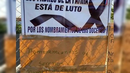 Paro de docencia en escuela Padre de la Patria en Guerra