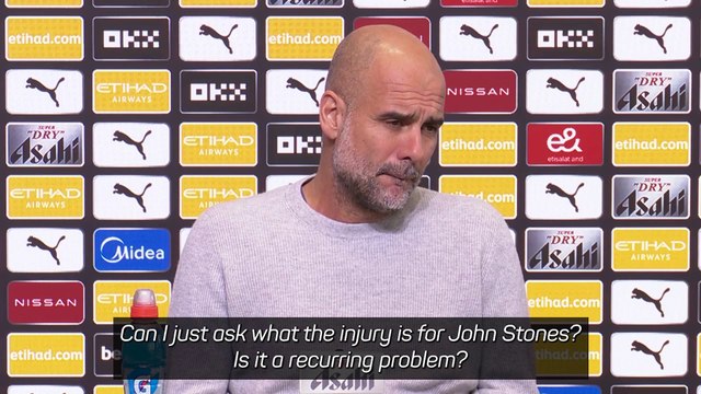 Guardiola baffles press officer with Stones injury explanation