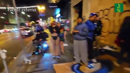 Varios arrestos por vandalismo tiñen de negro la celebración de los Dodgers en Los Ángeles.mp4