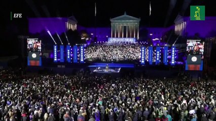 Kamala Harris cierra la campaña en una gran fiesta con Lady Gaga y Ricky Martin