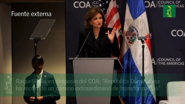 Raquel Peña en simposio del COA “República Dominicana ha recorrido un camino extraordinario de transformación