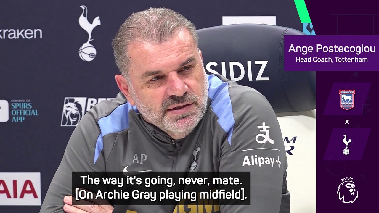 Postecoglou jokes he almost played Archie Gray in goal during injury crisis