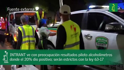 INTRANT ve con preocupación resultados piloto alcoholímetros donde el 20% dio positivo; serán estrictos con la ley 63-17.mp4