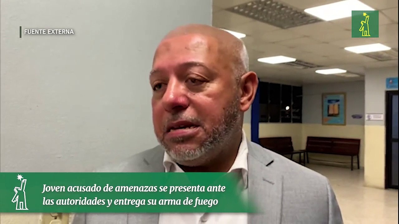 Joven acusado de amenazas se presenta ante las autoridades y entrega su arma de fuego