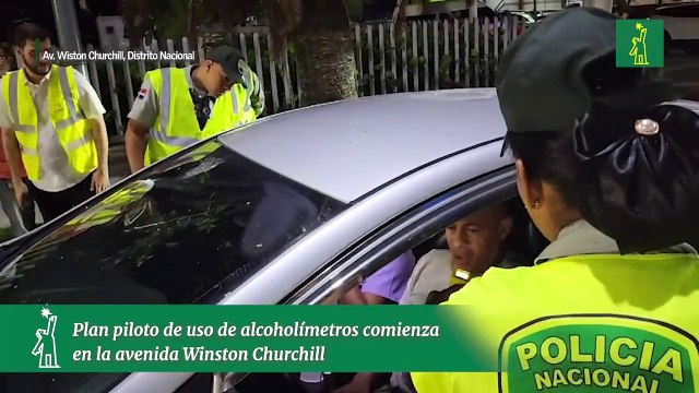 Plan piloto de uso de alcoholímetros comienza en la avenida Winston Churchill