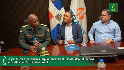 A partir de este viernes implementarán el uso de alcoholímetros en calles del Distrito Nacional