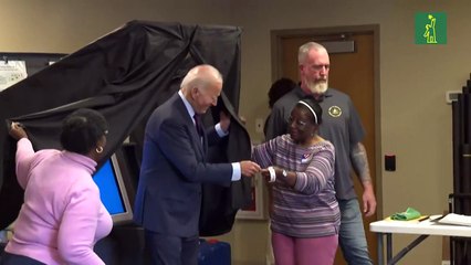 Biden votó en las elecciones presidenciales de EEUU