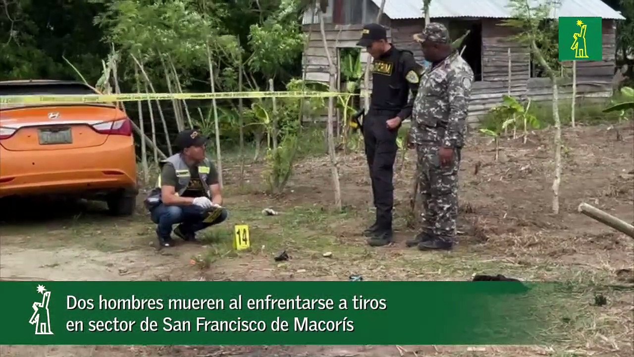 Dos hombres mueren al enfrentarse a tiros en sector de San Francisco de Macorís