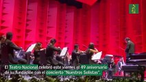 El Teatro Nacional celebró este viernes el 49 aniversario de su fundación con el concierto “Nuestros Solistas”