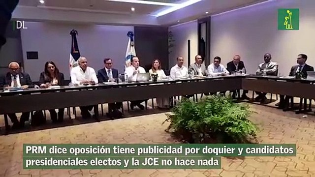 PRM dice oposición tiene publicidad por doquier y candidatos presidenciales electos y la JCE no hace nada