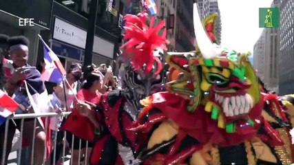Decenas de dominicanos desfilaron en Nueva York para celebrar sus logros