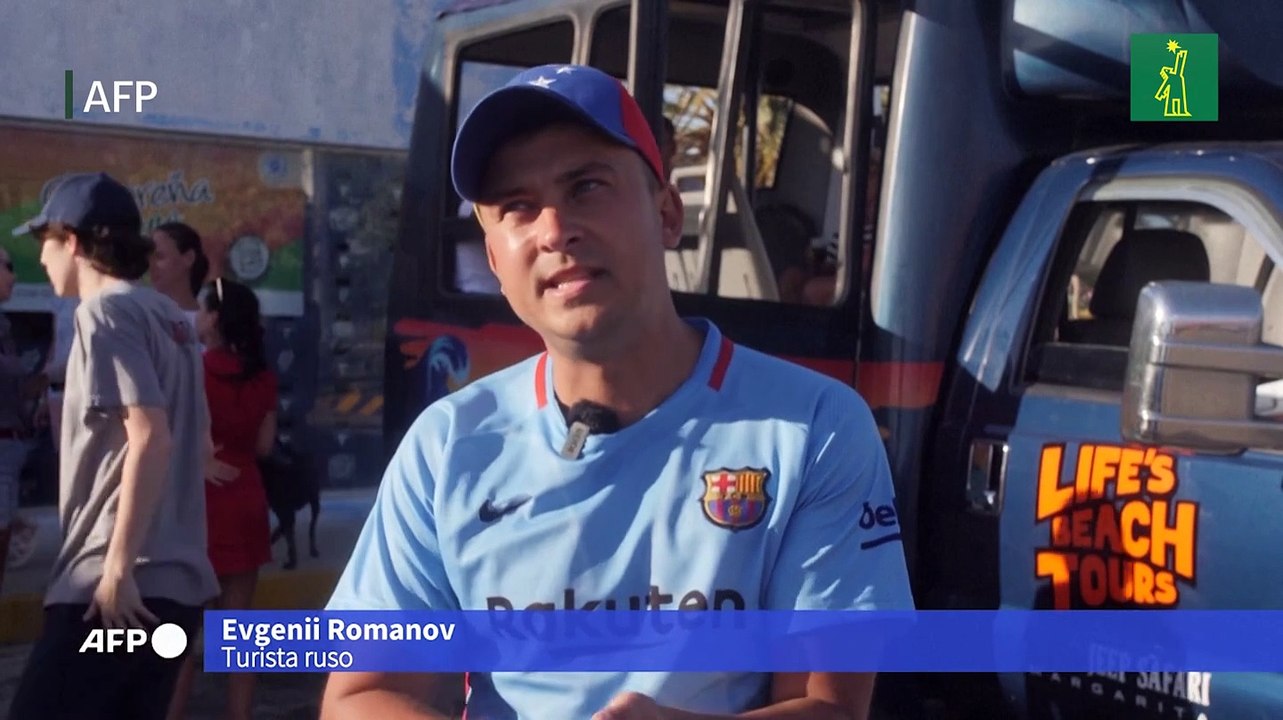 Limitados por la guerra, turistas rusos descubren los paraísos de Venezuela