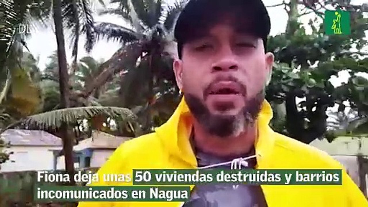 Fiona deja unas 50 viviendas destruidas y barrios incomunicados en Nagua