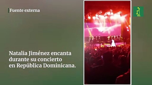 Natalia Jiménez encanta durante su concierto en República Dominicana
