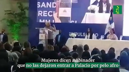 Mujeres dicen a Abinader que no las dejaron entrar a Palacio por pelo afro