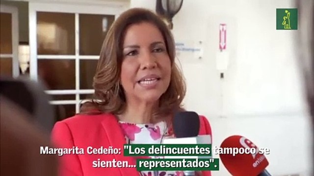 Margarita Cedeño dice que los delincuentes no se sienten representados