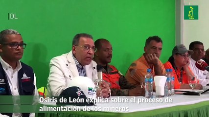 Osiris de León explica sobre el proceso de alimentación de los mineros