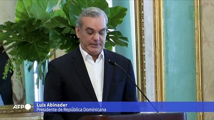 Junto a Blinken, el presidente dominicano dice que quiere "normalizar" relaciones con Haití